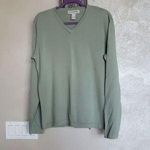 Banana Republic green sweater M 100% cotton